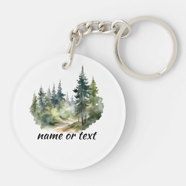 Not Avoiding People I'm Recovering from Them Keychain (Back)