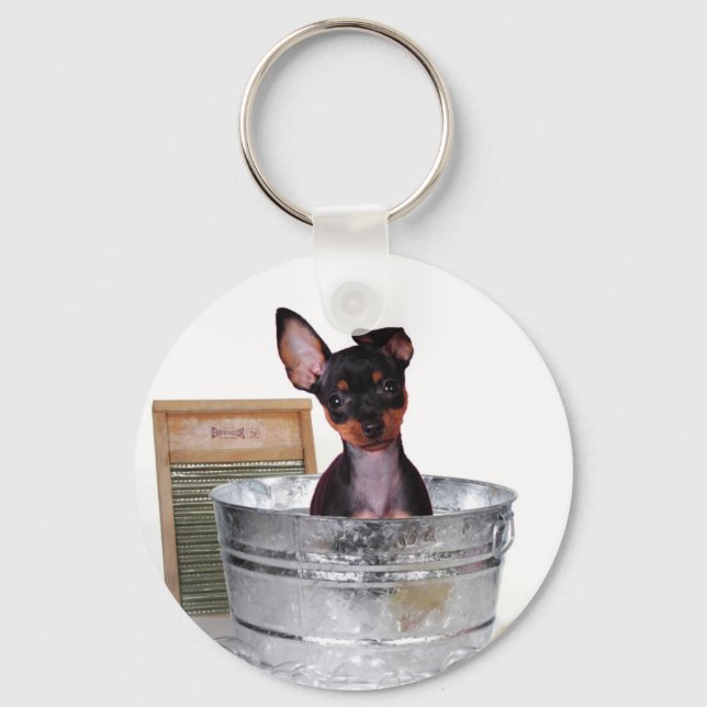 Not bath time again keychain (Front)