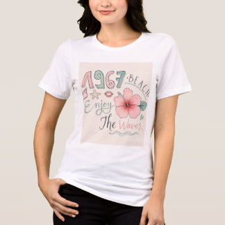 Not Black Nice Try Funny Floral T-Shirt | Cute Sar Tri-Blend Shirt