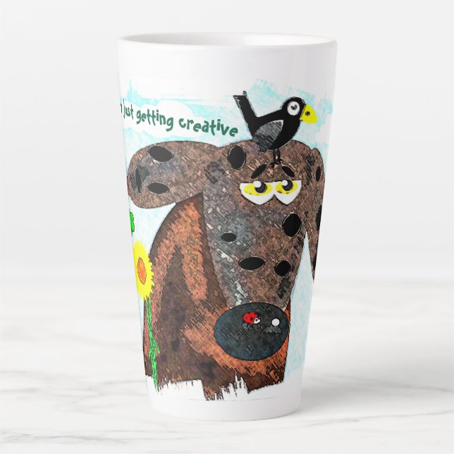 Not Boredom getting creative Latte Mug (Front)