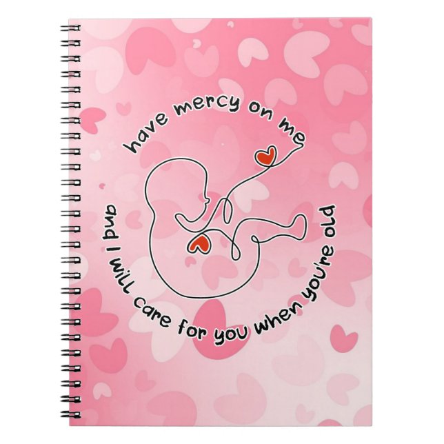 Not Born Yet Baby Prolife Fetus Have Mercy Love Notebook (Front)