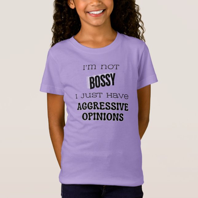 Not bossy tshirt (Front)