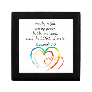 Not by Might - Zechariah 4:6 Gift Box