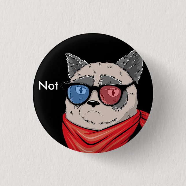 Not cat button (Front)