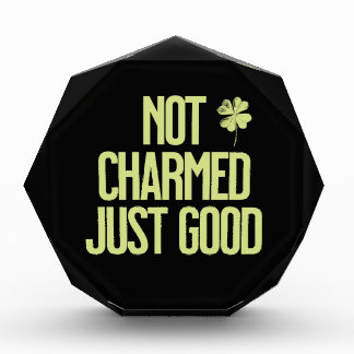 Not Charmed Just Good Shamrock Quote Photo Block