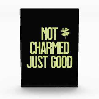 Not Charmed Just Good Shamrock Quote Photo Block