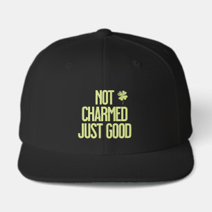 Not Charmed Just Good Shamrock Quote Visor