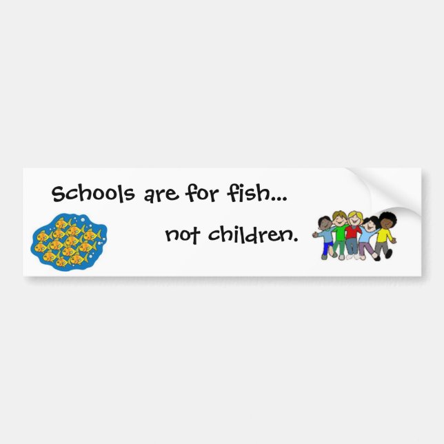 not children bumper sticker (Front)