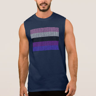 "Not Cis" Genderfluid Flag Sleeveless Shirt