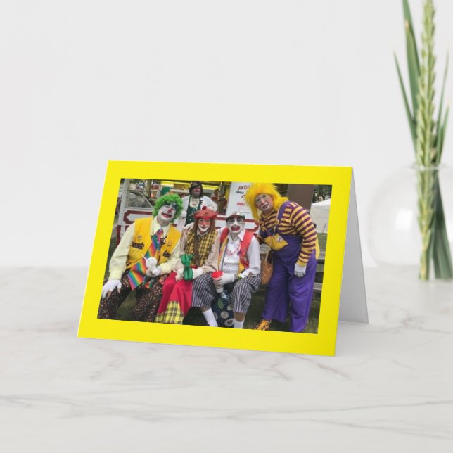 NOT CLOWNING AROUND on YOUR BIRTHDAY **SON** Card (Front)