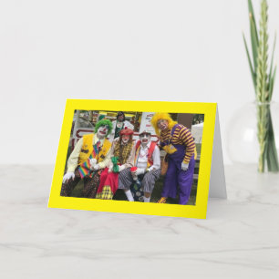 **NOT CLOWNING AROUND YOU LOOK GREAT AT 40** CARD