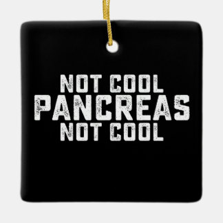 Not Cool Pancreas Not Cool Diabetes Type 1 2 Ceramic Ornament