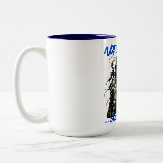 Not Dead Just Dead Two-Tone Coffee Mug (Left)