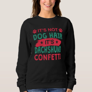 Not Dog Hair It s Dachshund Confetti Dog Pets Sweatshirt