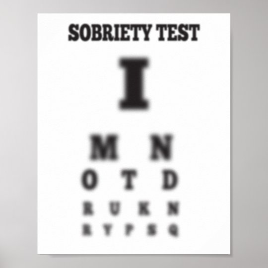 Blurry Eye Test Chart