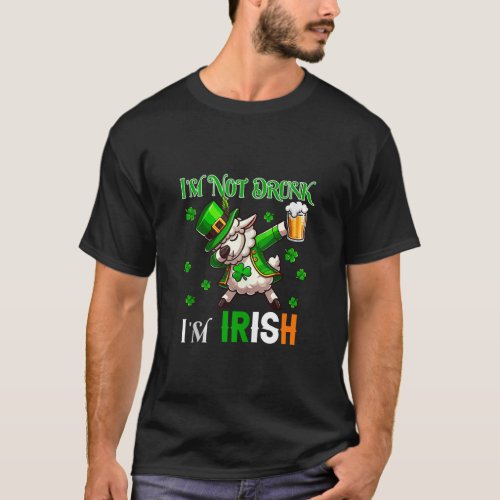 Not Drunk I m Irish Patrick s Day Sheep Beer Clove T_Shirt