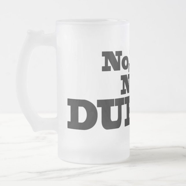 Not Durnk! Frosted beer glass Frosted Glass Beer Mug (Left)