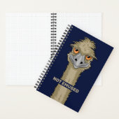 Not Emused Funny Emu Pun Add Name Notebook (Inside)