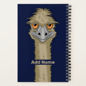 Not Emused Funny Emu Pun Add Name Notebook (Back)