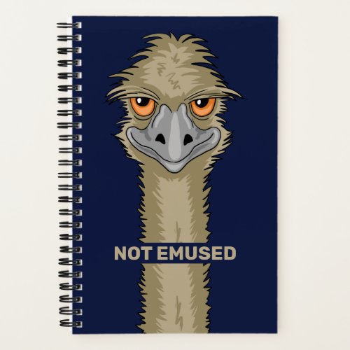 Not Emused Funny Emu Pun Add Name Notebook
