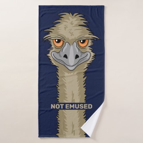 Not Emused Funny Emu Pun Bath Towel Set