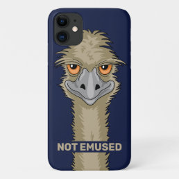 Not Emused Funny Emu Pun iPhone 11 Case