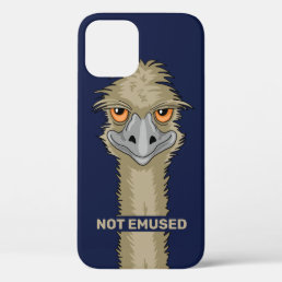 Not Emused Funny Emu Pun iPhone 12 Case