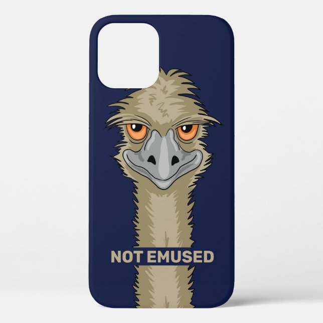 Not Emused Funny Emu Pun Case-Mate iPhone Case (Back)