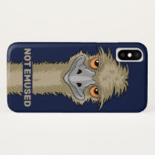 Not Emused Funny Emu Pun Case-Mate iPhone Case (Back (Horizontal))