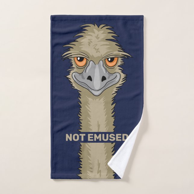 Not Emused Funny Emu Pun Hand Towel (Hand Towel)