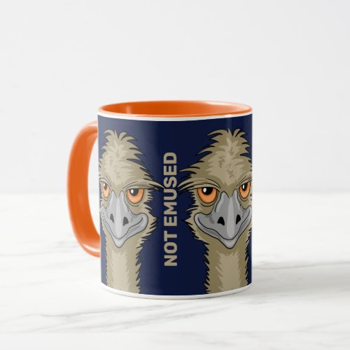 Not Emused Funny Emu Pun Mug