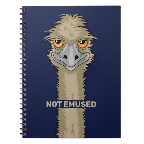 Not Emused Funny Emu Pun Notebook