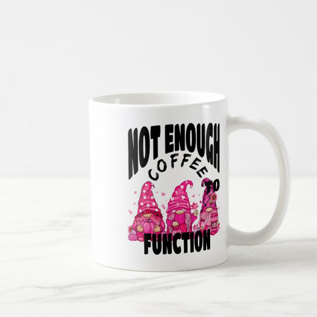 Not Enough Coffee To Function. Cute Gnome Fall Cof Mug (Right)
