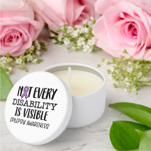 Not Every Disability Is Visible Epilepsy Mini Candle Favors