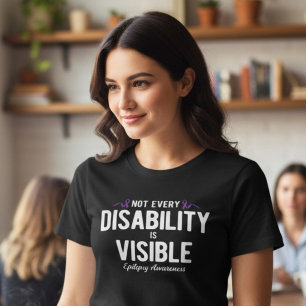 Not Every Disability Is Visible Epilepsy Tri-Blend Shirt