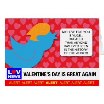 Not Fake News Valentine by expressiveyourself at Zazzle