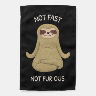 Not Fast Not Furious Garden Flag