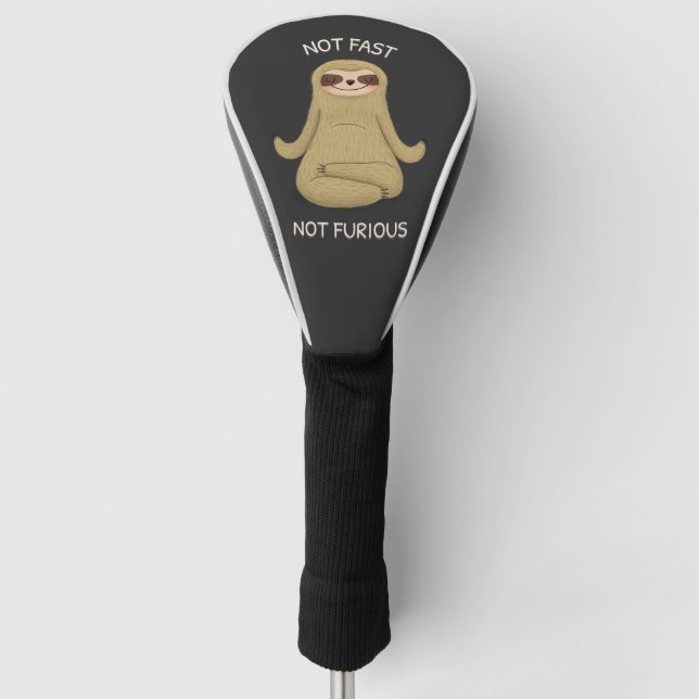 Not Fast Not Furious Golf Head Cover (Front)