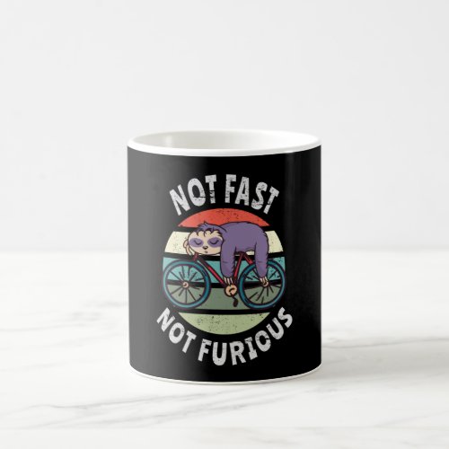 Not Fast Not Furious lazy sloth sleeping bicycle Coffee Mug