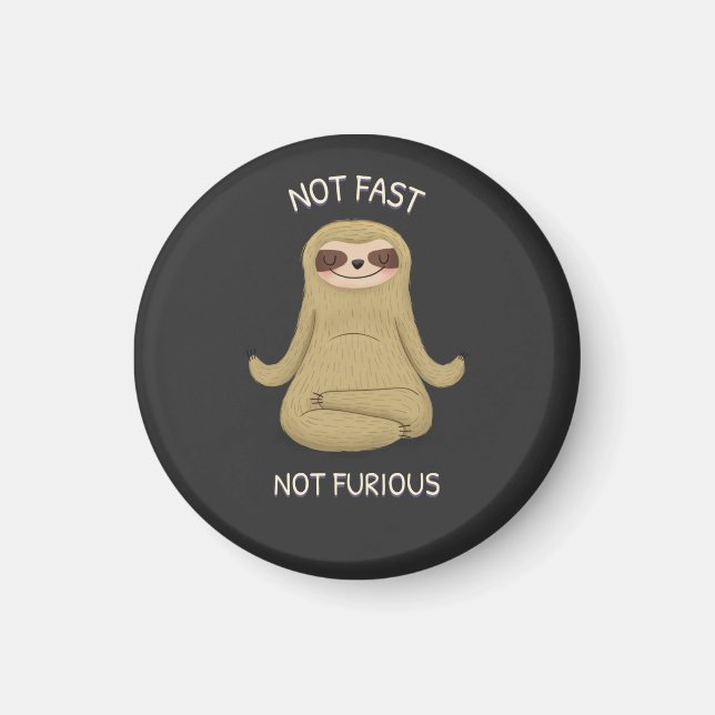 Not Fast Not Furious Magnet (Front)