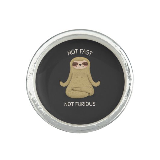 Not Fast Not Furious Ring (Front)