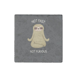Not Fast Not Furious Stone Magnet