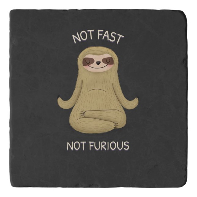 Not Fast Not Furious Trivet (Front)