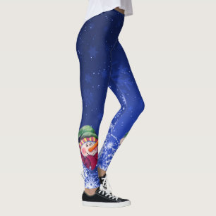 Not feeling blue snowman leggings