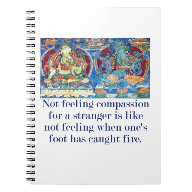 Not Feeling Compassion For A Stranger - Compassion Notebook (Front)