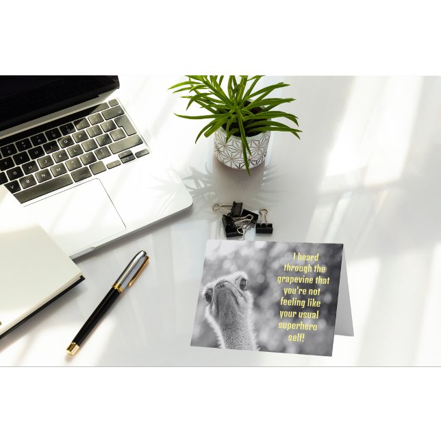 Not Feeling Like Your Superhero Self Get Well Card (Creator Uploaded)