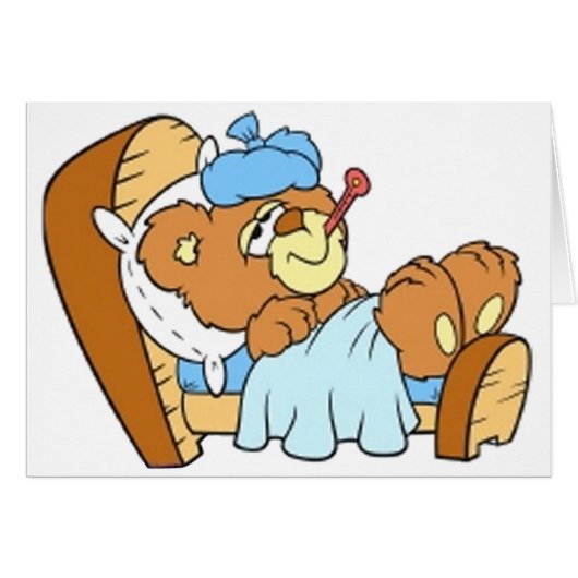 Not Feeling Well Cards (Front Horizontal)