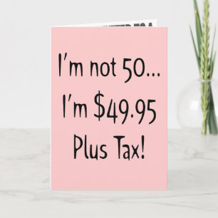 Not Fifty 50th Birthday Party Invitations