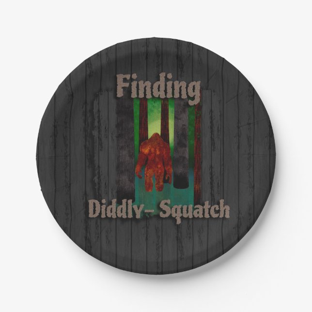 not finding bigfoot paper plates (Front)