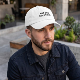 Not For Everyone Cap Minimal Aesthetic Hat